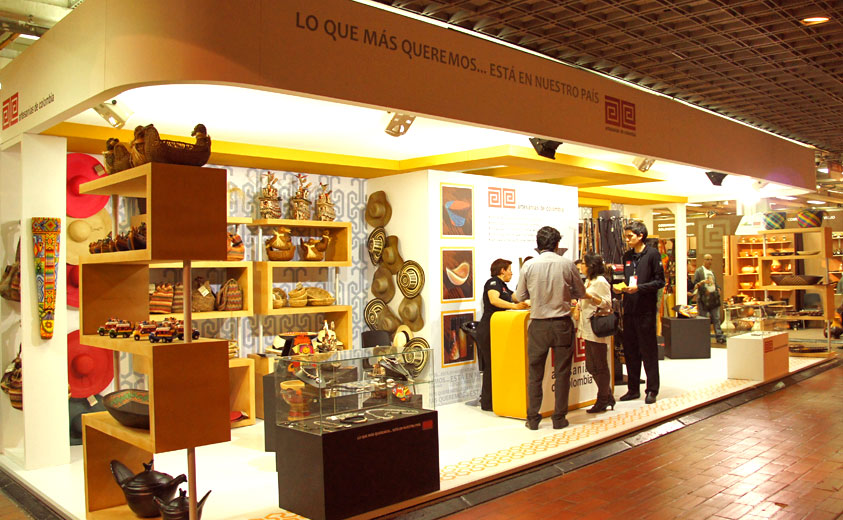 Stand de Artesanías de Colombia en Expoartesanías 2013